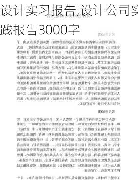 设计实习报告,设计公司实践报告3000字