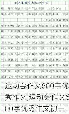 运动会作文600字优秀作文,运动会作文600字优秀作文初一