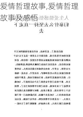 爱情哲理故事,爱情哲理故事及感悟