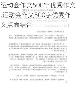 运动会作文500字优秀作文,运动会作文500字优秀作文点面结合