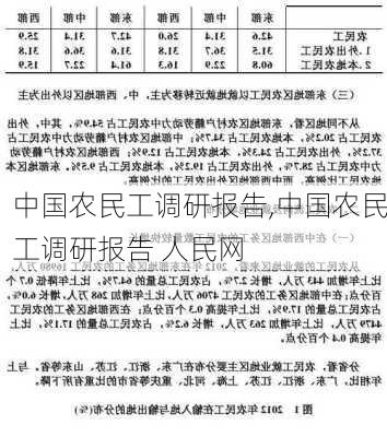 中国农民工调研报告,中国农民工调研报告 人民网