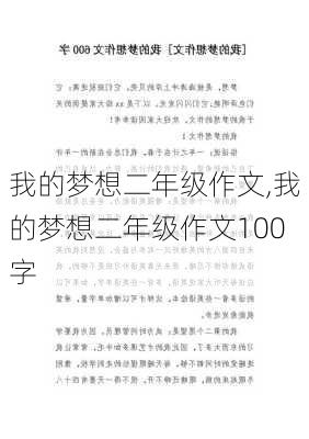 我的梦想二年级作文,我的梦想二年级作文100字