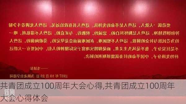 共青团成立100周年大会心得,共青团成立100周年大会心得体会