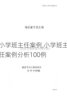 小学班主任案例,小学班主任案例分析100例