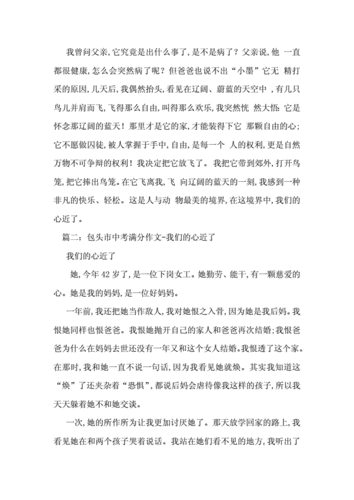 我们的心近了 作文,我们的心近了作文600字