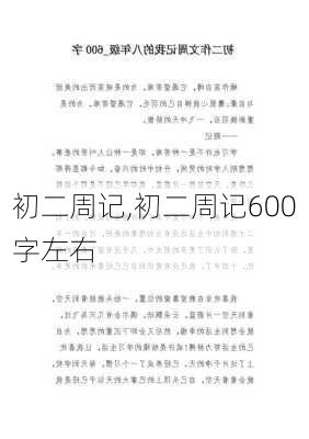 初二周记,初二周记600字左右