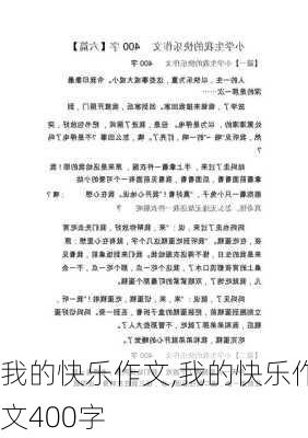 我的快乐作文,我的快乐作文400字