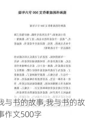 我与书的故事,我与书的故事作文500字