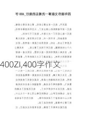 400ZI,400字作文