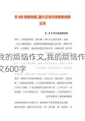 我的烦恼作文,我的烦恼作文600字