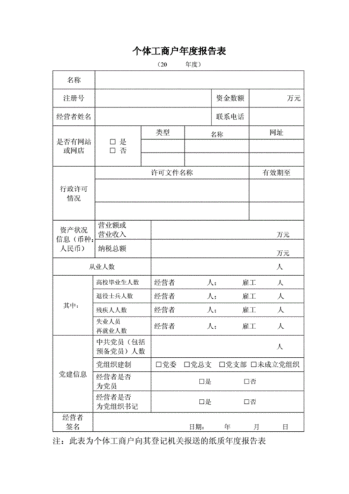 年度报告,年度报告在线填报 个体工商户