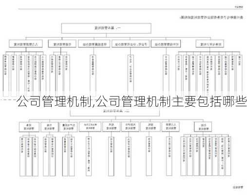 公司管理机制,公司管理机制主要包括哪些