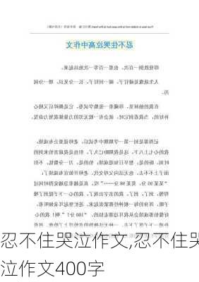 忍不住哭泣作文,忍不住哭泣作文400字