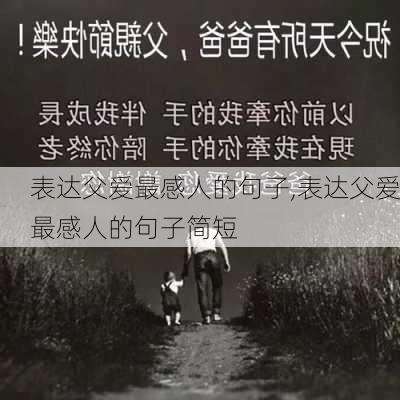 表达父爱最感人的句子,表达父爱最感人的句子简短