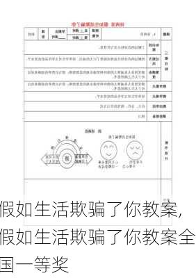 假如生活欺骗了你教案,假如生活欺骗了你教案全国一等奖