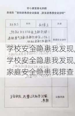 学校安全隐患我发现,学校安全隐患我发现,家庭安全隐患我排查