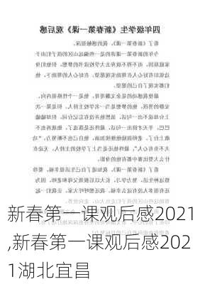 新春第一课观后感2021,新春第一课观后感2021湖北宜昌