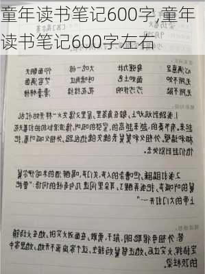 童年读书笔记600字,童年读书笔记600字左右