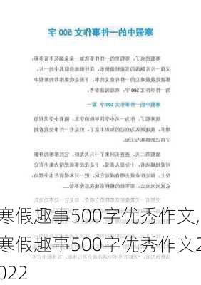 寒假趣事500字优秀作文,寒假趣事500字优秀作文2022