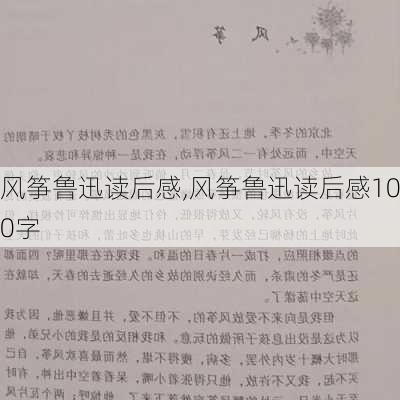 风筝鲁迅读后感,风筝鲁迅读后感100字