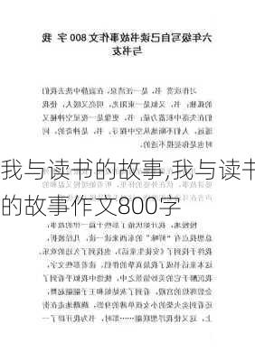 我与读书的故事,我与读书的故事作文800字