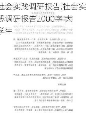 社会实践调研报告,社会实践调研报告2000字 大学生