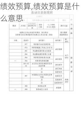 绩效预算,绩效预算是什么意思