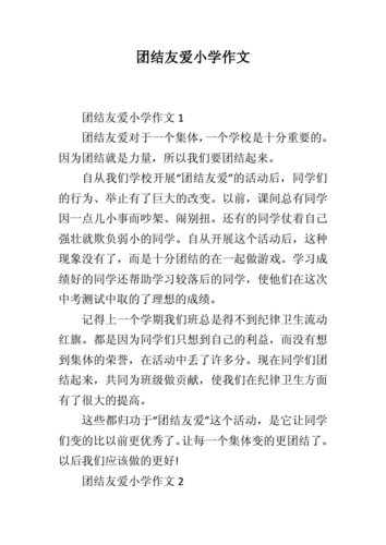 以团结为话题的作文,以团结为话题的作文600字