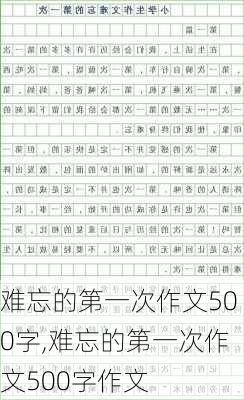 难忘的第一次作文500字,难忘的第一次作文500字作文