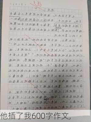 他插了我600字作文,