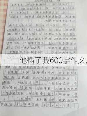 他插了我600字作文,