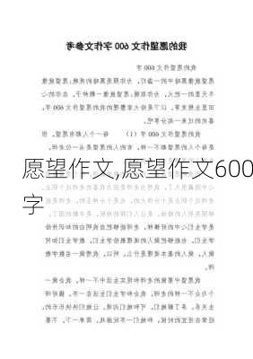 愿望作文,愿望作文600字