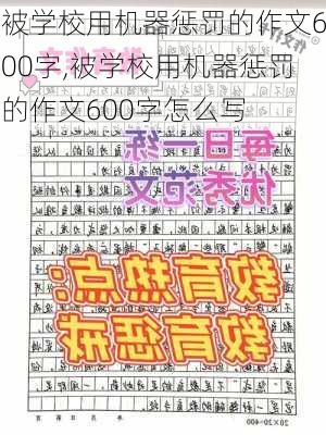 被学校用机器惩罚的作文600字,被学校用机器惩罚的作文600字怎么写