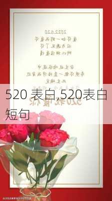 520 表白,520表白短句