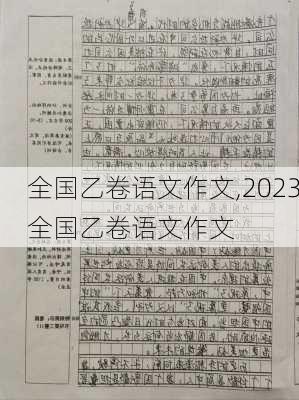 全国乙卷语文作文,2023全国乙卷语文作文