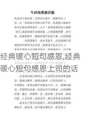 经典暖心短句感恩,经典暖心短句感恩上司的话