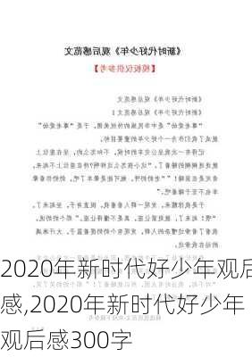 2020年新时代好少年观后感,2020年新时代好少年观后感300字