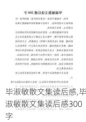 毕淑敏散文集读后感,毕淑敏散文集读后感300字