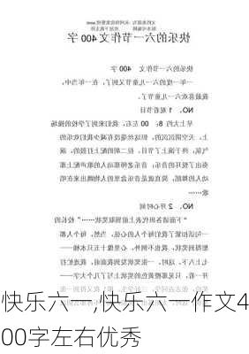 快乐六一,快乐六一作文400字左右优秀