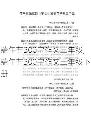 端午节300字作文三年级,端午节300字作文三年级下册