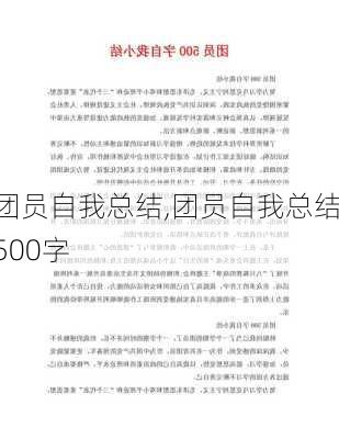 团员自我总结,团员自我总结500字