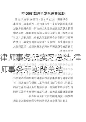 律师事务所实习总结,律师事务所实践总结