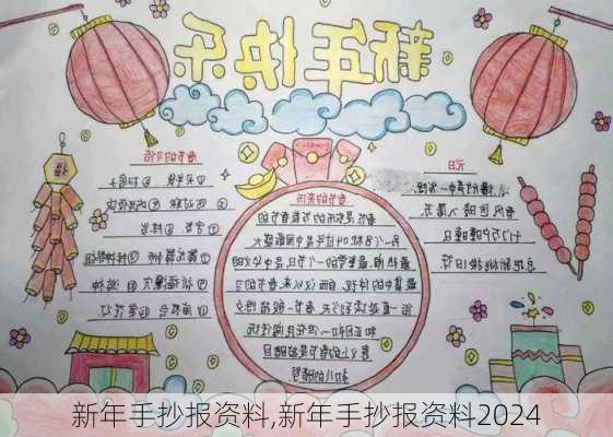 新年手抄报资料,新年手抄报资料2024