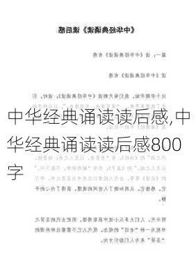 中华经典诵读读后感,中华经典诵读读后感800字