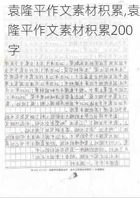 袁隆平作文素材积累,袁隆平作文素材积累200字