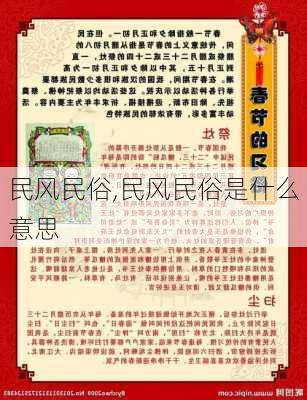 民风民俗,民风民俗是什么意思