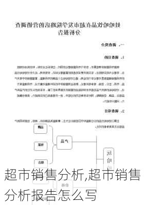 超市销售分析,超市销售分析报告怎么写