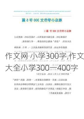 作文网 小学300字,作文大全小学300一400字