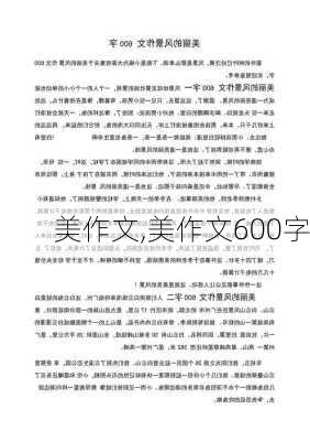 美作文,美作文600字