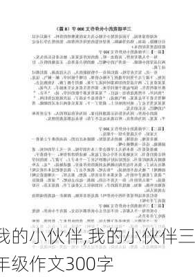 我的小伙伴,我的小伙伴三年级作文300字